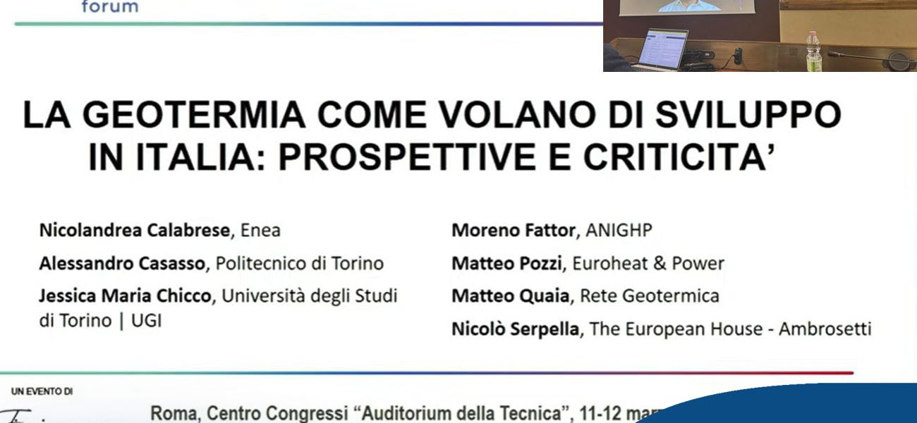 Italian Geothermal Forum: tecnologie, sfide e opportunità